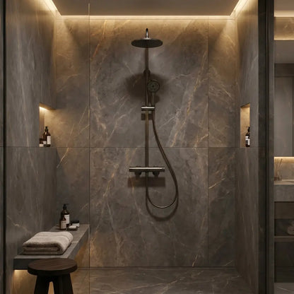 Dusche mit Thermostat Lungo Titan