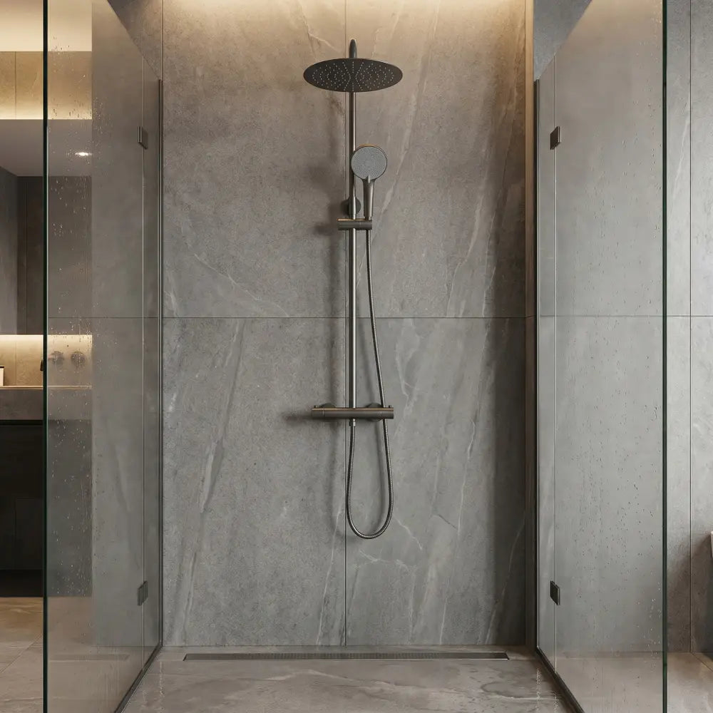 Dusche mit Thermostat Lungo Titan