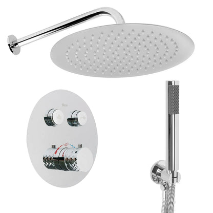 Unterputz Dusche Lungo Diamond Chrom (mit Thermostat)