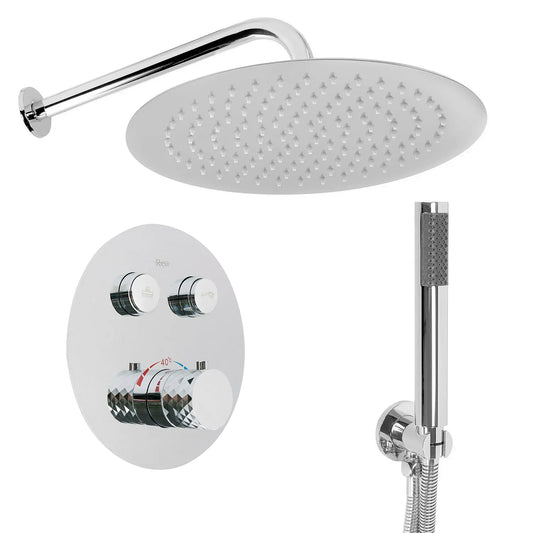 Unterputz Dusche Lungo Diamond Chrom (mit Thermostat)