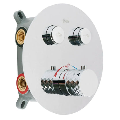 Unterputz Dusche Lungo Diamond Chrom (mit Thermostat)
