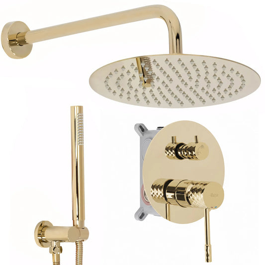 Unterputz Dusche Lungo Diamond Gold