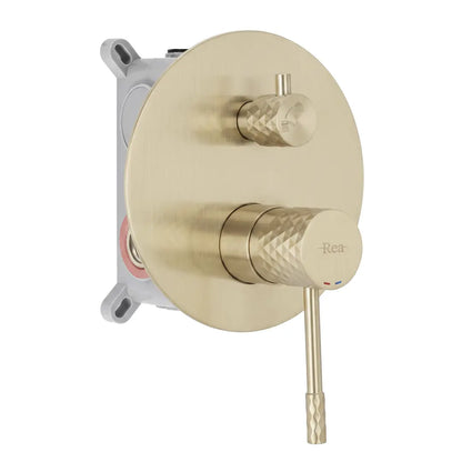 Unterputz Dusche Lungo Diamond Gold Matt