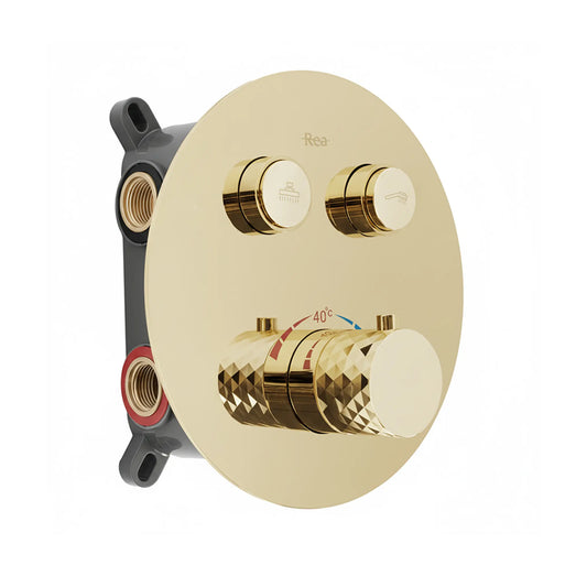 Unterputz Dusche Lungo Diamond Gold (mit Thermostat)