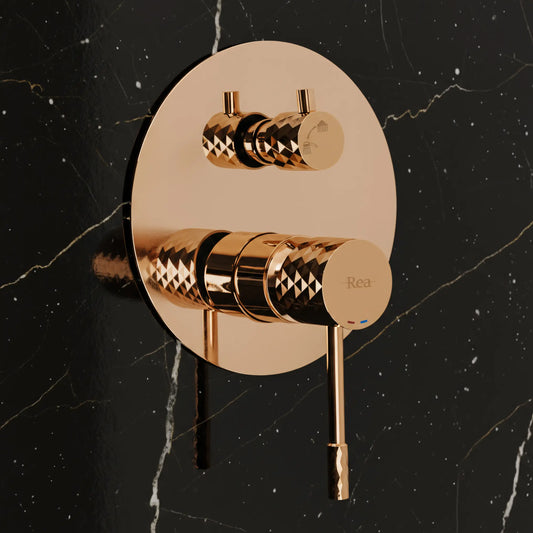 Unterputz Dusche Lungo Diamond Kupfer