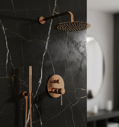 Unterputz Dusche Lungo Diamond Kupfer