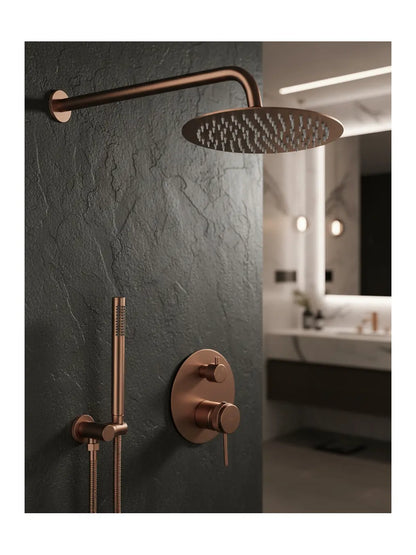 Dusche Unterputz Lungo Grip Kupfer Matt