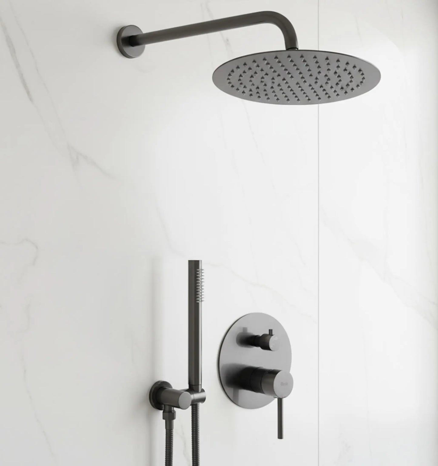 Dusche Unterputz Lungo Titan Matt