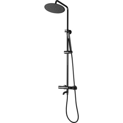 Dusche mit Wannenauslauf Lungo Black Metallic (mit Thermostat)