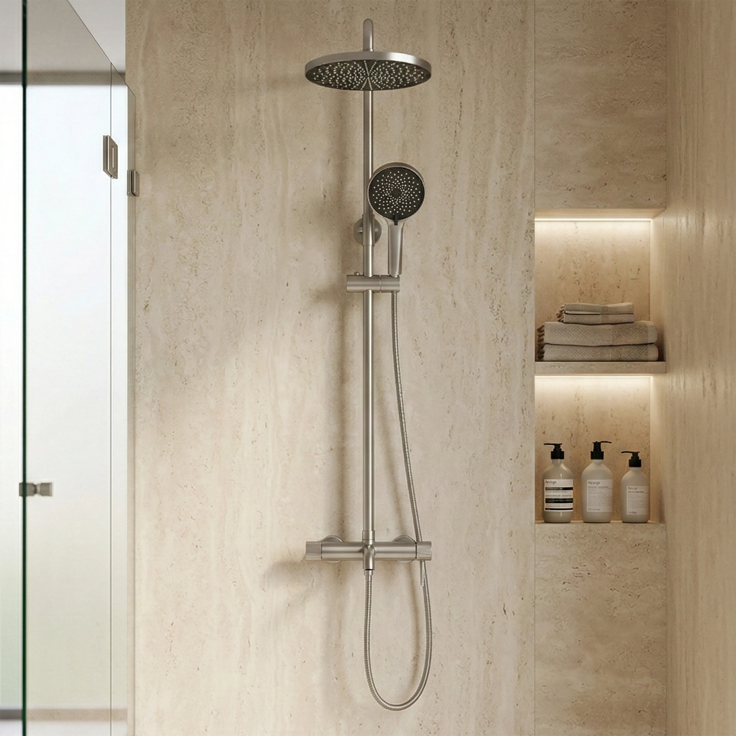 Dusche Lungo Stripe Chrom Matt
