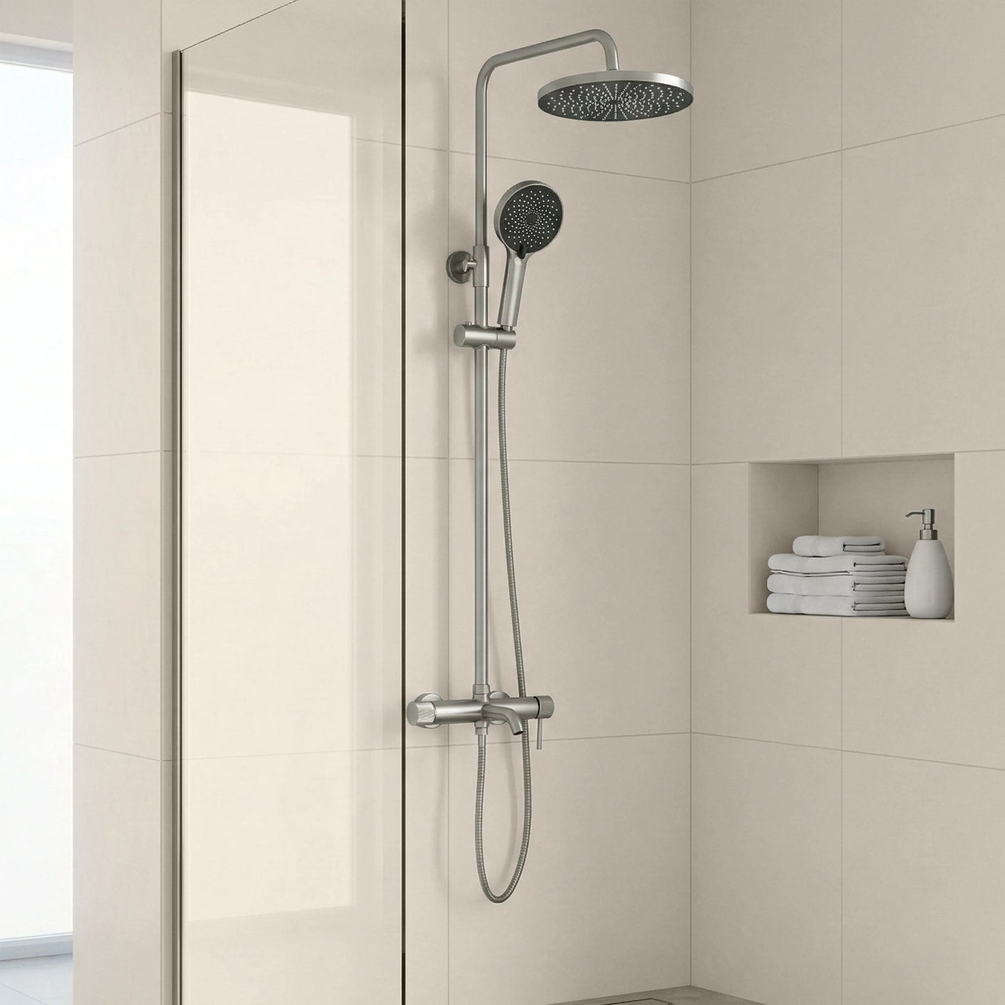 Dusche Lungo Stripe Chrom Matt