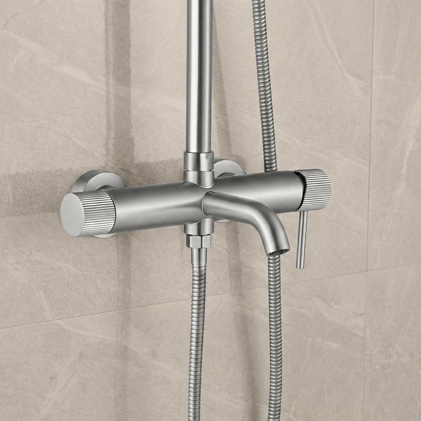 Dusche Lungo Stripe Chrom Matt