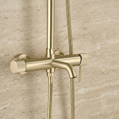 Dusche Lungo Stripe Gold Matt