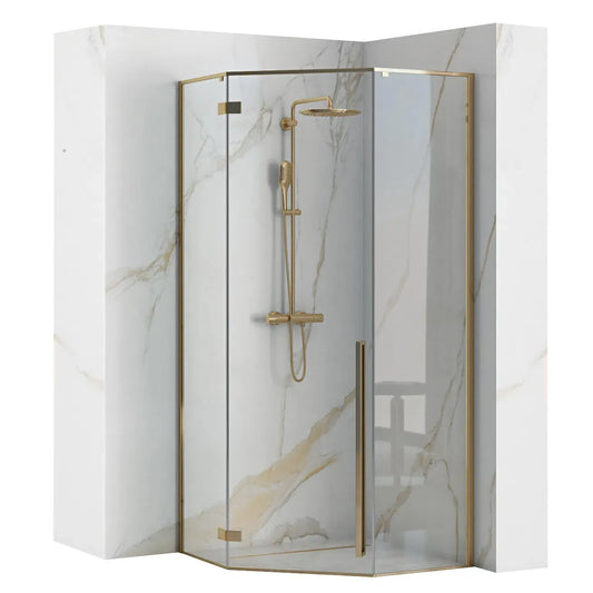 Duschkabine Diamond Gold 100x100cm