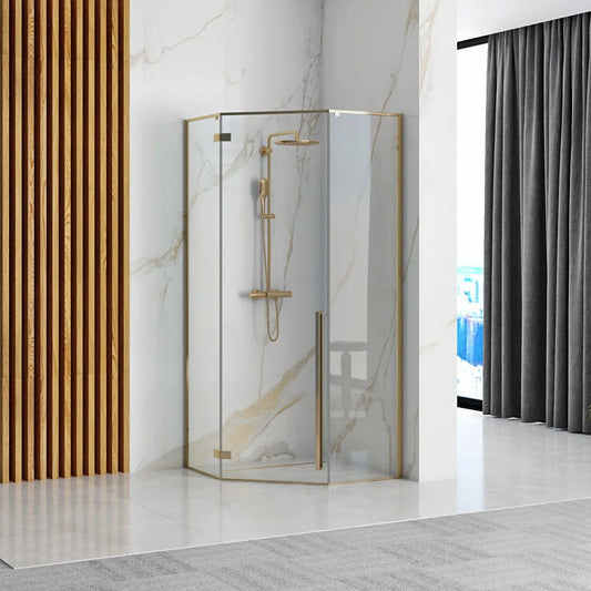 Duschkabine Diamond Gold 100x100cm