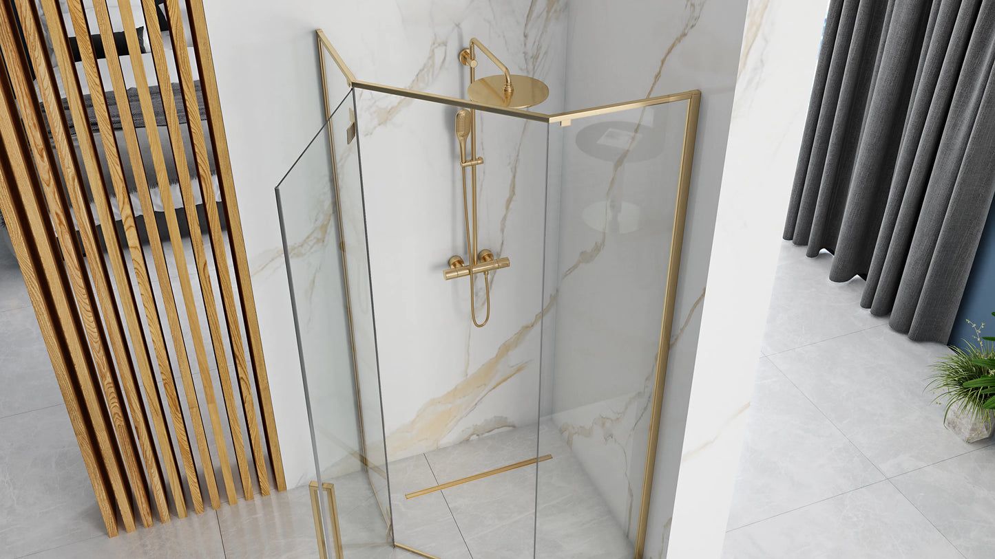 Duschkabine Diamond Gold 100x100cm