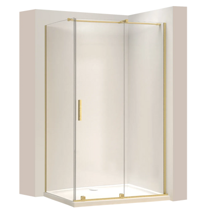 Duschkabine Montana Gold Matt 100-140cm