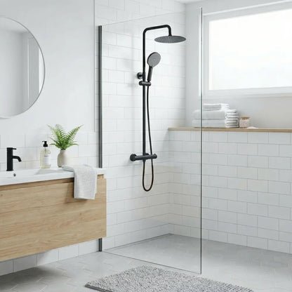 Dusche mit Thermostat Lungo Black