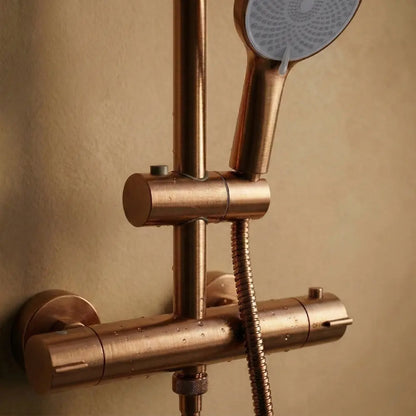 Dusche mit Thermostat Lungo Kupfer Matt