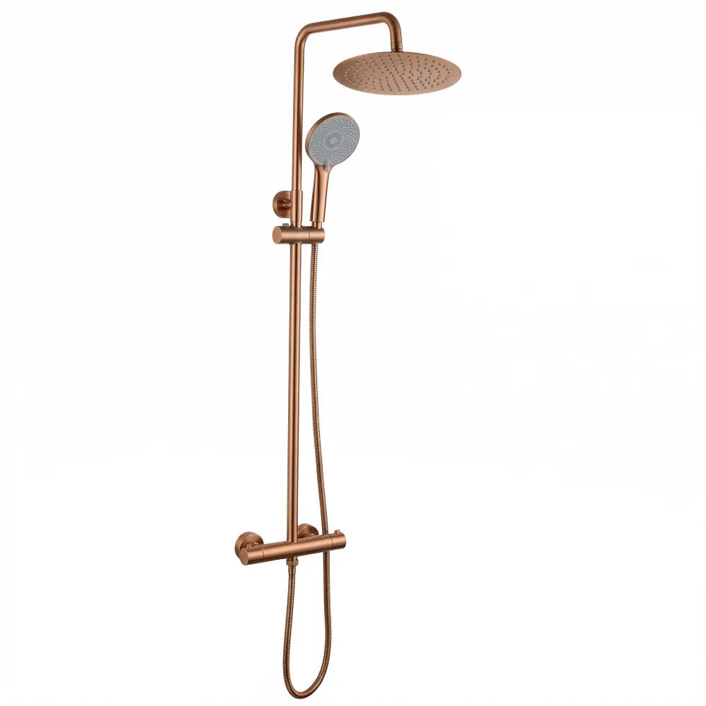 Dusche mit Thermostat Lungo Kupfer Matt