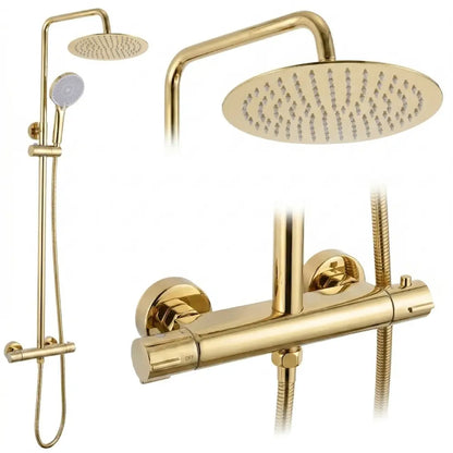 Dusche mit Thermostat Lungo Gold
