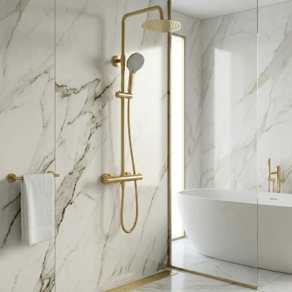 Dusche mit Thermostat Lungo Gold