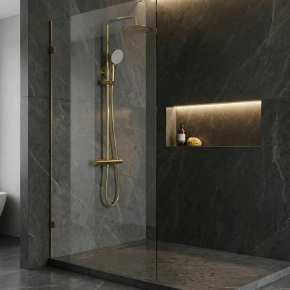 Dusche mit Thermostat Lungo Gold