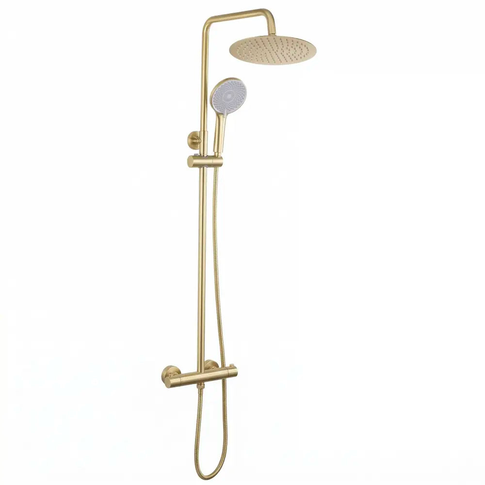 Dusche mit Thermostat Lungo Gold Matt