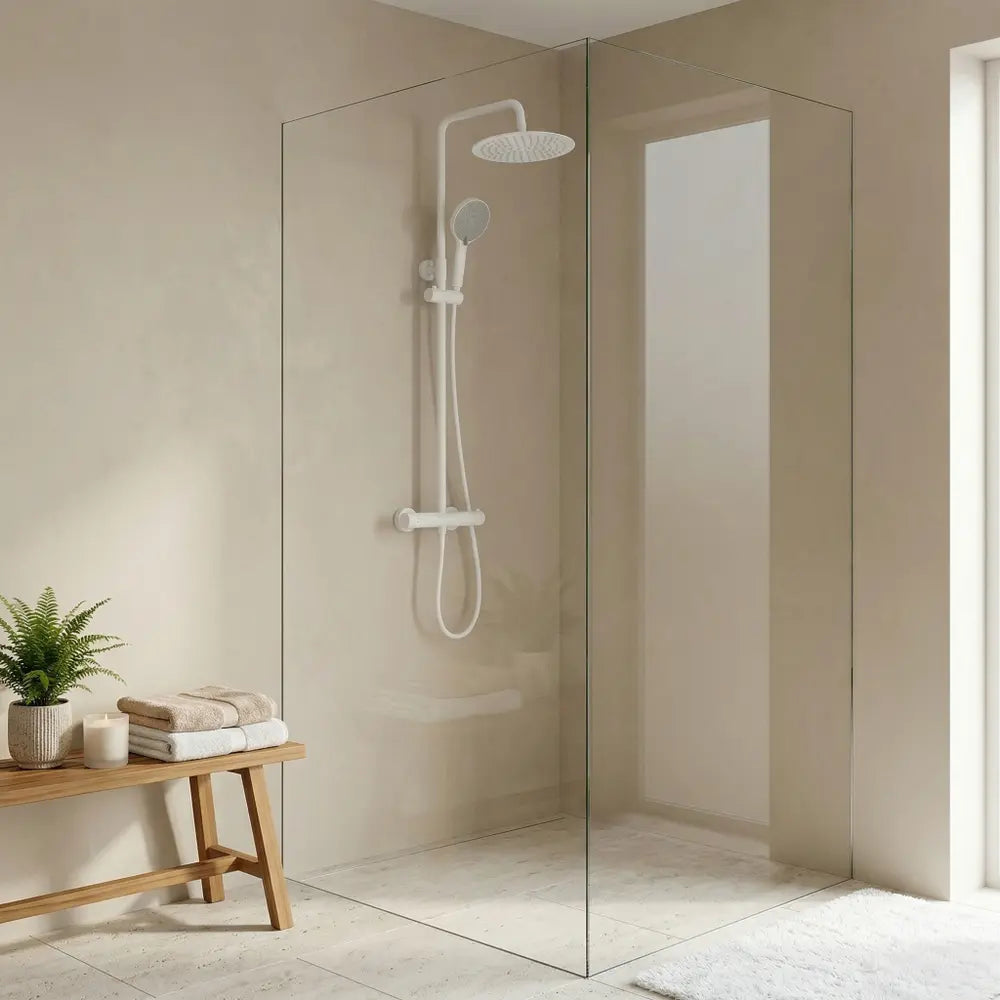 Dusche mit Thermostat Lungo White
