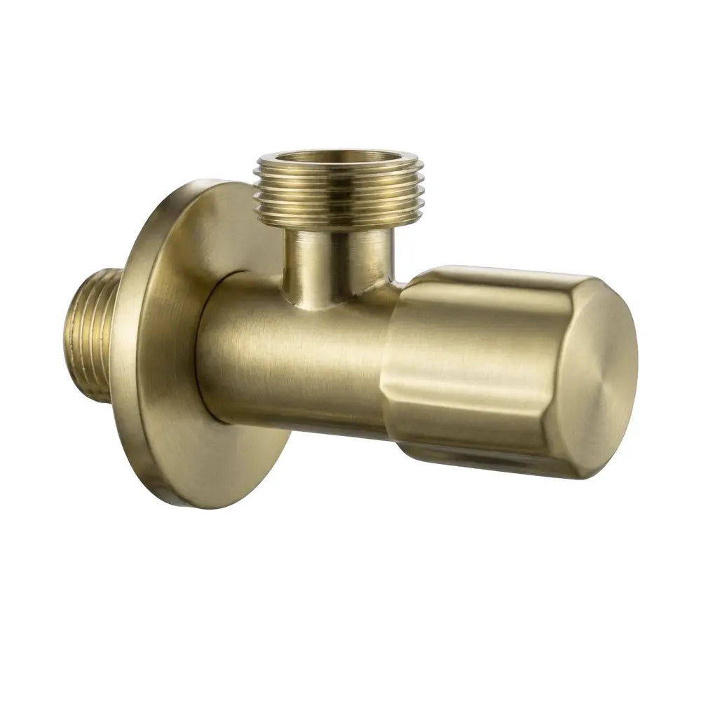 Eckventil 1/2 × 3/4 Zoll Gold Matt