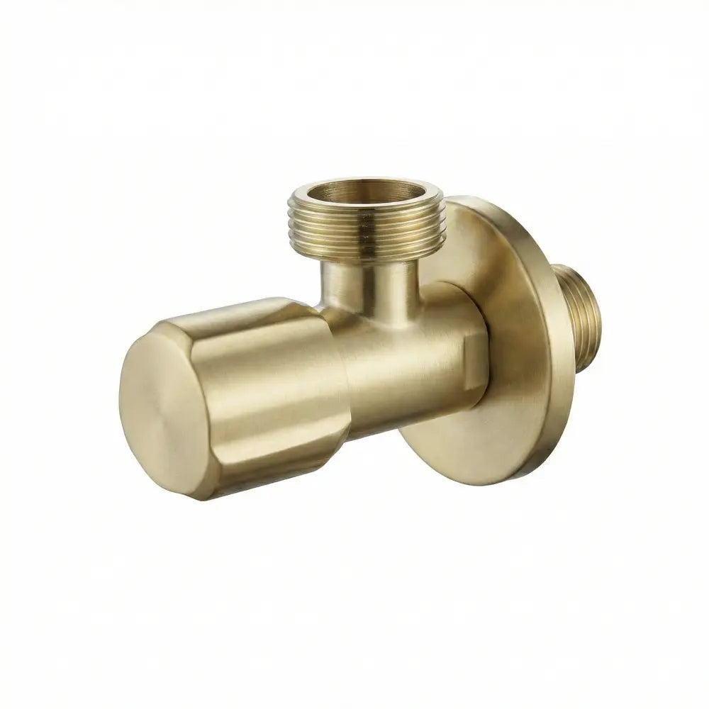 Eckventil 1/2 × 3/4 Zoll Gold Matt