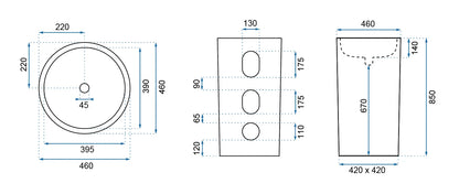 Standwaschbecken Estera