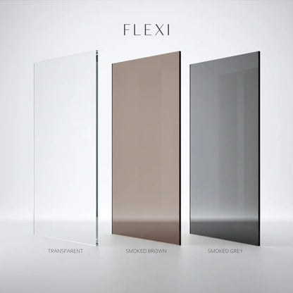 Walk-In Duschwand Flexi Black Matt 70-140cm