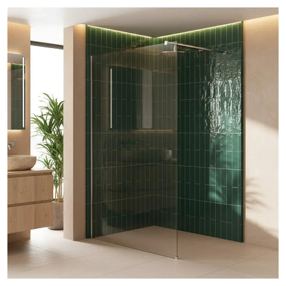 Walk-In Duschwand Flexi Chrom Matt 70-140cm