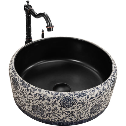 Aufsatzwaschbecken Florisa Black Matt ∅ 40cm