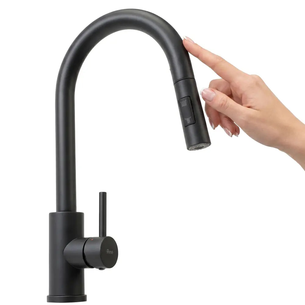 Küchenarmatur Fresh Touch Schwarz Matt