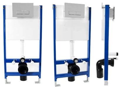 Vorwandelement mit Spültaste H Gold