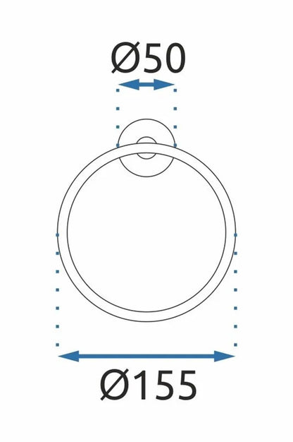 Handtuchhalter Misto05 Gold Matt