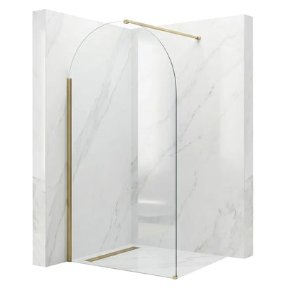 Walk-In Duschwand Heaven Gold Matt 90-120 cm