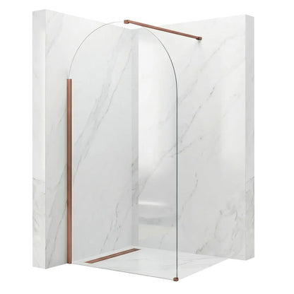 Walk-In Duschwand Heaven Kupfer Matt 90-120 cm