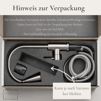Küchenarmatur Fresh Touch Schwarz Matt