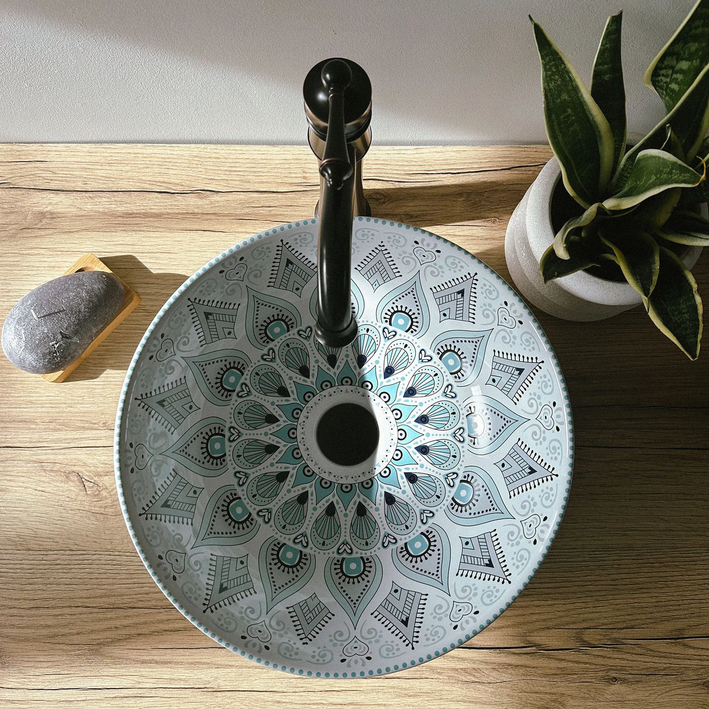 Aufsatzwaschbecken Mandala ∅ 40cm