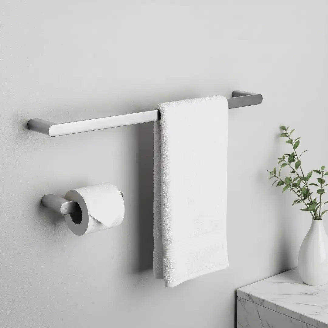 Accessoire-Set MATI Chrom Matt 4 teilig