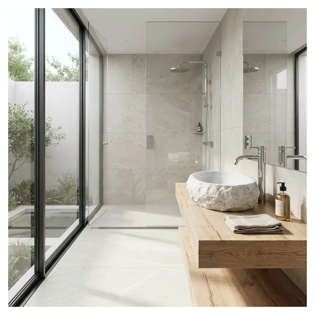 Aufsatzwaschbecken Mika Light Grey 50x38cm