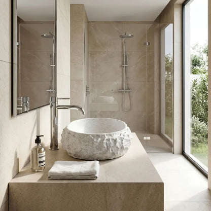 Aufsatzwaschbecken Mika Light Grey 50x38cm