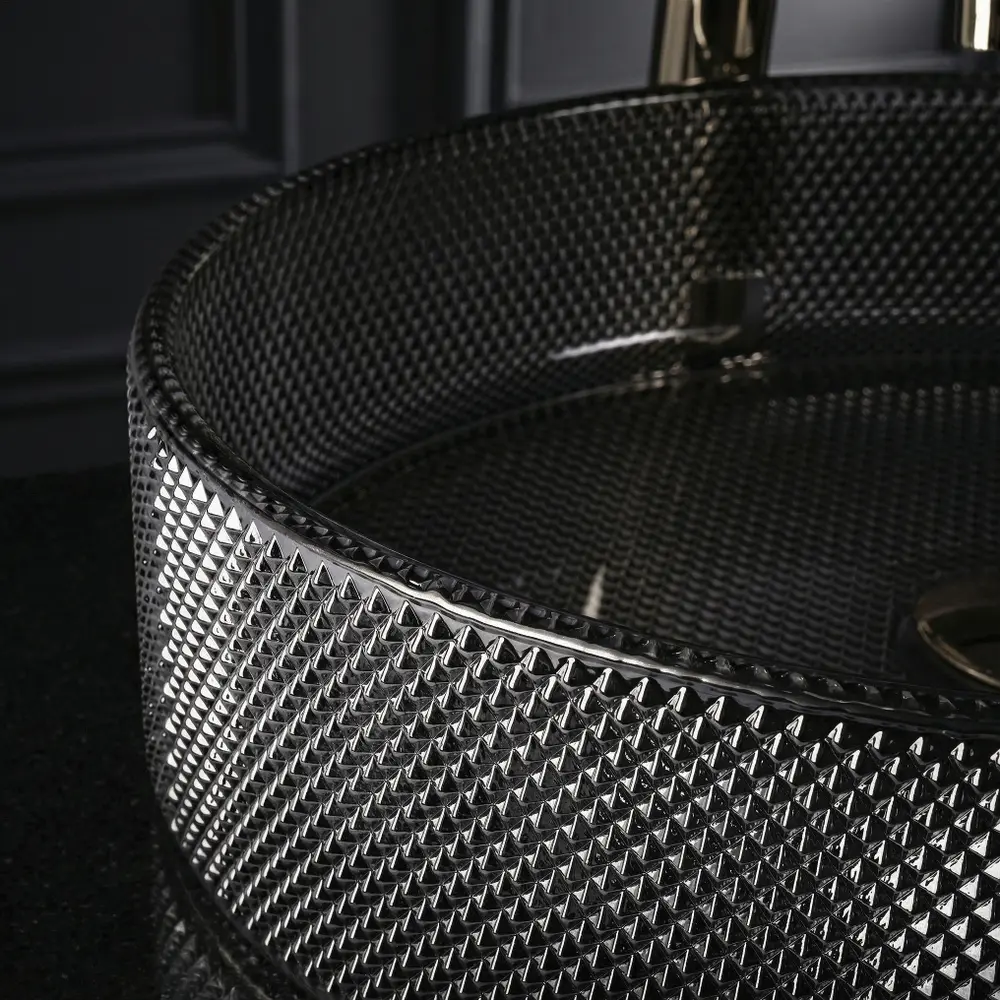 Aufsatzwaschbecken Mirella Black 49,5x38cm