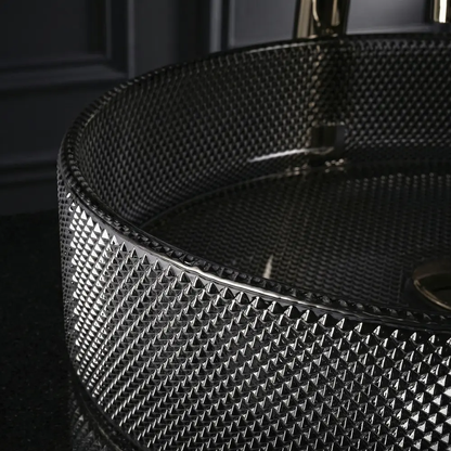 Aufsatzwaschbecken Mirella Black 49,5x38cm