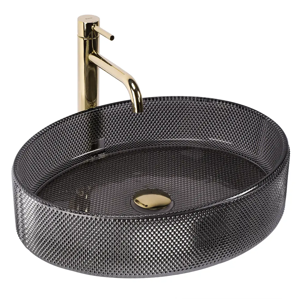 Aufsatzwaschbecken Mirella Black 49,5x38cm