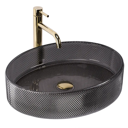 Aufsatzwaschbecken Mirella Black 49,5x38cm
