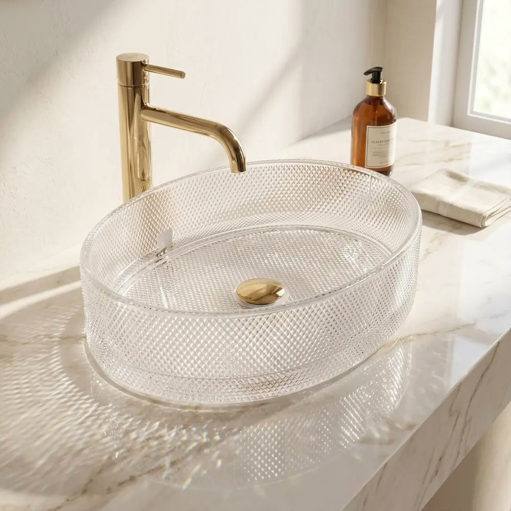 Aufsatzwaschbecken Mirella Transparent 49,5x38cm